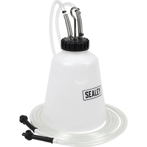 Sealey VS0218 High Flow Twin Pipe Brake Bleed Bottle 2L