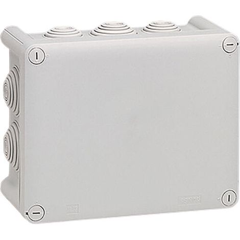 Boîte de dérivation rectangulaire Plexo dimensions 180x140x86mm - gris RAL7035 - 092052 - LEGRAND