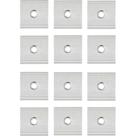12 œillets de rail de tuyauterie pour VR en acier inoxydable avec passe-câble en tissu enduit de PVC (1/5)