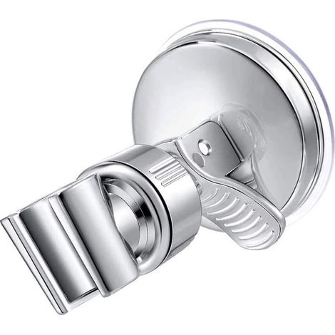 Support de douche réglable, ventouse pour douchette de salle de bain, pommeau de douche amovible, fixation murale (1/5)