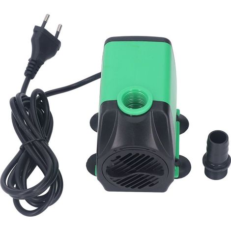 Bomba sumergible de 2000 litros por hora, bomba de alta elevación para fuentes, funcionamiento ultrasilencioso, para acuarios, estanques y otras fuentes de agua. Enchufe europeo, 220 V, 50 Hz. (1/5)