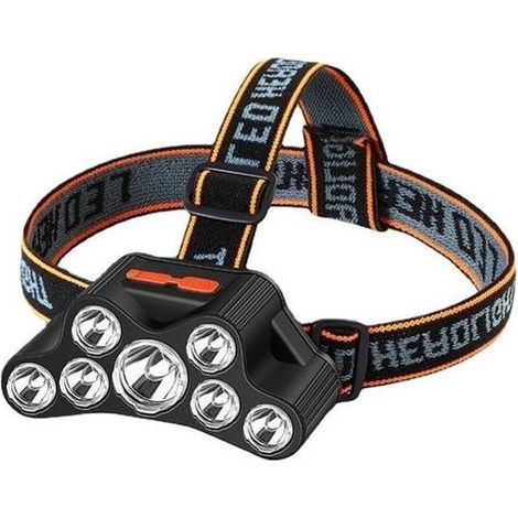 Lampe Frontale à LED, Lampe Frontale Super Lumineuse Lampe Frontale Irradiée Longue Distance pour le Cyclisme, Course (1/5)