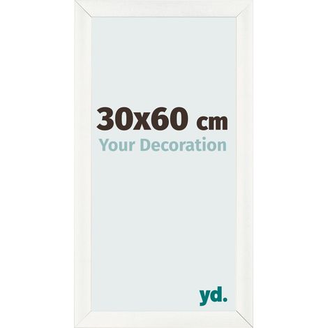 yd. - Cadre photo 30x60 - Blanc Patine - MDF - Pisa (1/5)