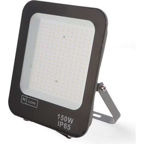Faro proiettore Led Napoli 150W Nero da esterno IP65 Bianco freddo 6000K M LEDME (1/5)
