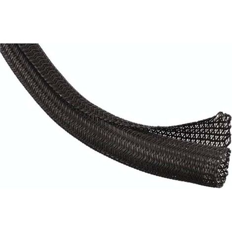 [GEBRAUCHT] B-Ware Bachmann Tunnelband Kabelschlauch Polyethylenterephthalat Schwarz 25,4 mm 1 m (1/2)