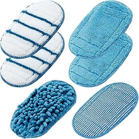 Lot de 6 lingettes en microfibre pour balai vapeur Black & Decker – Alternative au FSMP20 – Produit pour FSM1630, FSM1616, FSMH13E5, FSM1321, FSM1605, FSMH13151SM (1/5)