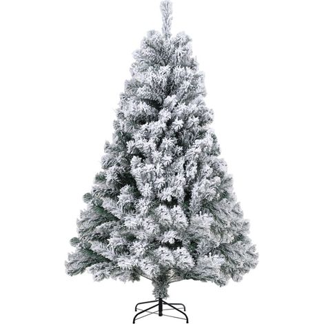 SWANEW 150cm Albero di Natale artificiale Albero di Natale in PVC con supporto in metallo Xmas Party Decortaion (1/5)