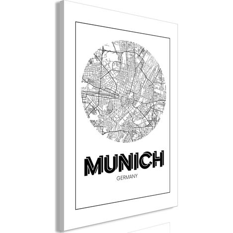 Quadro - Retro Munich (1 Part) Vertical - 80x120 (1/4)