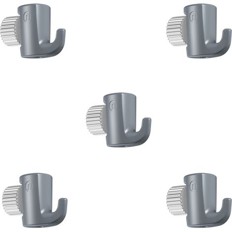 Pack de 5 crochets tableau réglables à vis H30 3 kg 2 mm pour cimaise - Accessoire Cimaise Newly