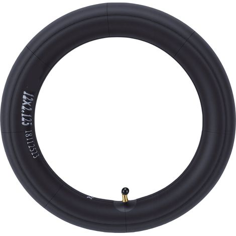 Chambre à air 12x2,125 pour trottinette électrique et vélo enfant, en caoutchouc, valve coudée 90°, pour remplacement et réparation (1/5)