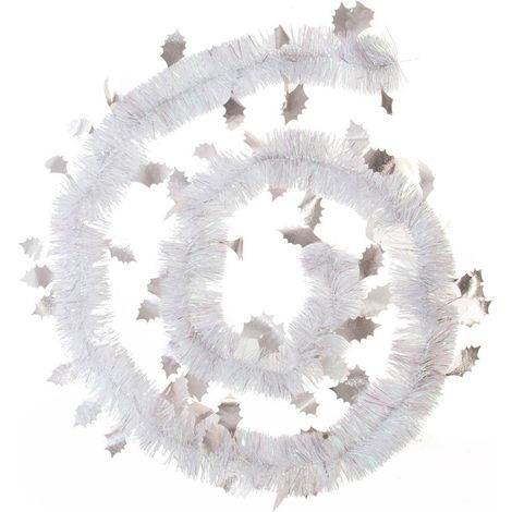 Foglia ghirlanda gelida L200 - Bianco - Feeric lights & christmas (1/2)