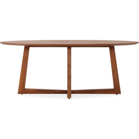Mesa De Comedor 200X100X75 Mdf Chapa Fresno Color Marron (1/5)