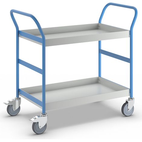 eurokraft pro, Chariot de service avec tablettes de rétention,