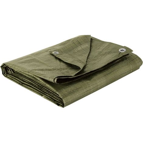 royaluxe -Bâche (DIY) - pour la protection, bois, 2x6m Couverture - Bâche multi-usage en polyéthylène avec œillets et ourlet (1/5)