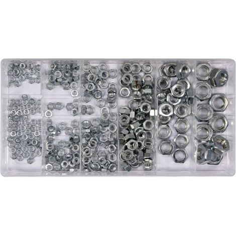 Metrische Muttern M3, M4, M5, M6, M8 und M10, 300 Stück (1/3)