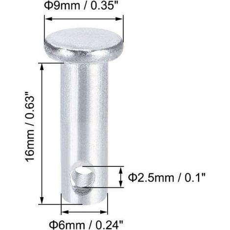 Axe Charnière - 12 Pièces - Acier Galvanisé - Tête Plate Trou Unique - Pour Portail Et Meuble - 6mm x DVD INTERACTIF - DVD EDUCATIF (1/3)