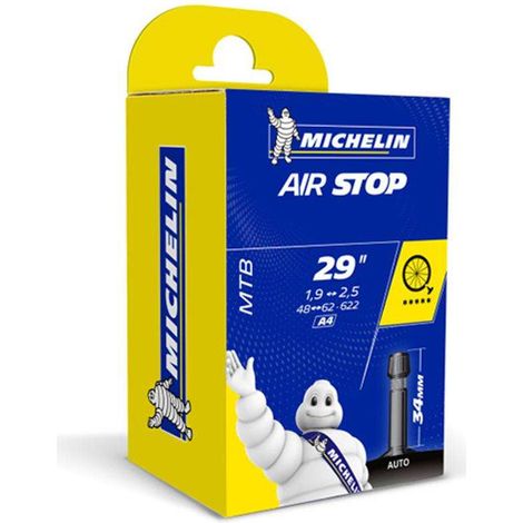 Chambre à air Michelin Airstop 29 x 1,9-2,5 (48/62-622) A4 Valve Schrader vélo vtt ville vtc