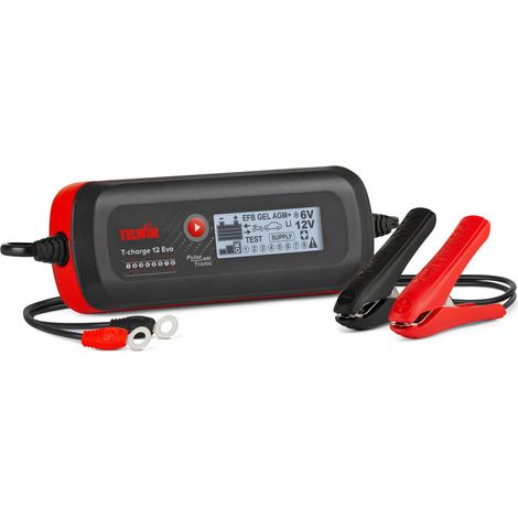 Telwin 807850 Caricabatterie Mantenitore Charge 12EVO WET GEL AGM MF PbCa 6/12V