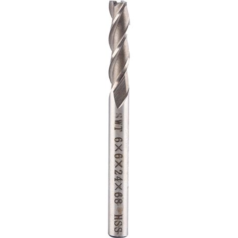 Fraises HSS longue queue 6mm pour aluminium CNC - 3 tailles disponibles