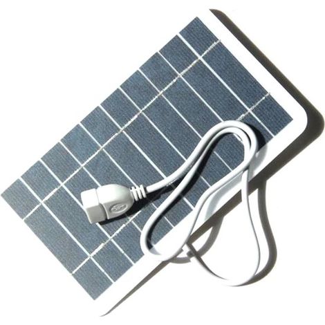 Miniatur-Solarpanel 2W 5V mit USB-Schnittstelle DIY-monokristalline Silizium-Solarzelle wasserdichtes Solarpanel für Camping geeignet für und (1/4)