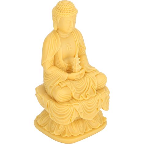 Buddha Statue Ornaments Synthetic Resin Sculpture Crafts Car Home Decorations 10CM (1/5)