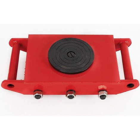Juego de ruedas para transporte de muebles - Cómodas - Movilidad garantizada - Para mover y reubicar muebles sin esfuerzo - Gato de carga (8T, rojo)