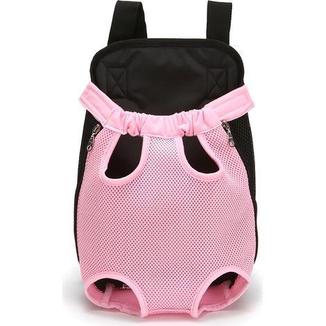 Sac à Dos pour Animaux De Compagnie, Sac à Dos Réglable pour Animaux De Compagnie, Sac De Voyage pour Chien, Transporteur pour Animaux De Compagnie avec Conception Ventilée(M, Rose)