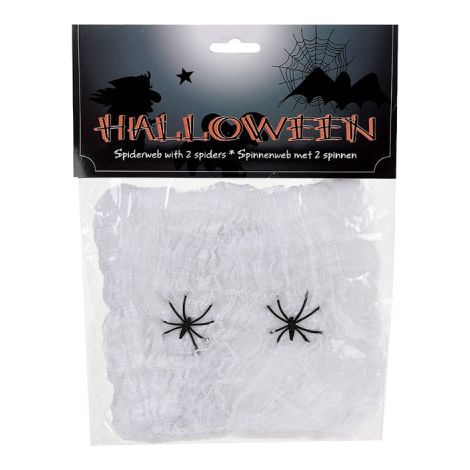 Telaraña Halloween con 2 Arañas 50x40cm