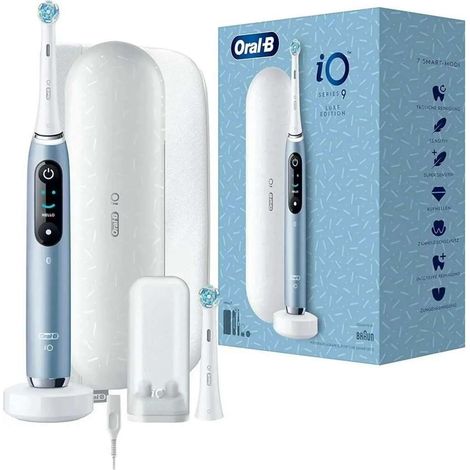 Oral-B - Cepillo de dientes eléctrico Serie 9 Edición Luxe, color aguamarina. 4210201421900