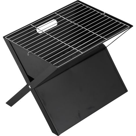 Barbecue portable et simple pour balcon, barbecue d'extérieur pliable en forme de X, four à charbon multifonctionnel (1/5)