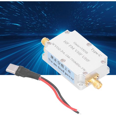 Émetteur HF/FM/VHF/UHF/FM, amplificateur de puissance RF large bande, amplificateur de puissance ondes courtes avec boîtier, 1 m-750 m, 3 W (1/5)