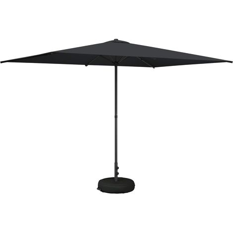Paraguas de Jardín con Base 200 x 300 cm Poliéster Rectangular vidaXL