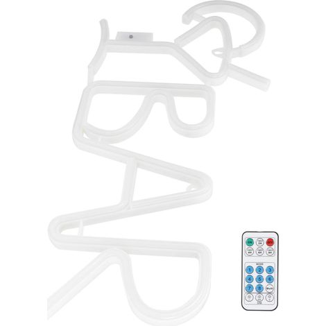 Energiesparende LED-Buchstabenleuchte aus ABS+PVC mit dekorativer Leiste (warmgelbes Licht) (1/5)