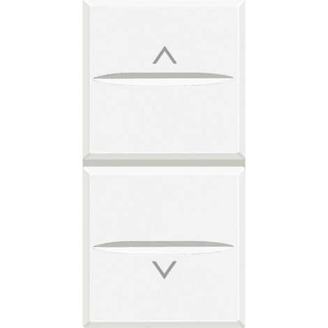 Doppio Pulsante interbloccato Bticino Axolute Bianco HD4037