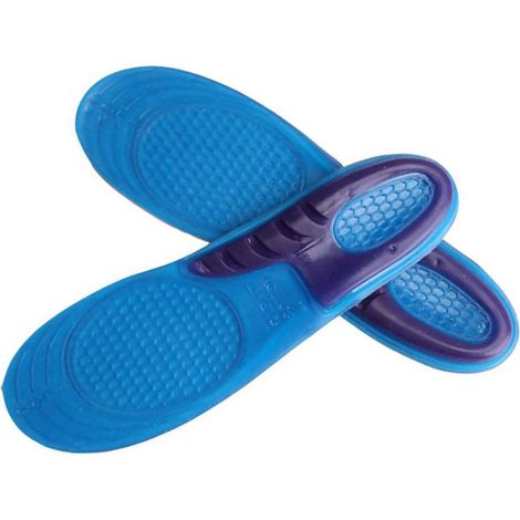 Semelle sport TPE silicone souple élastique course randonnée absorption chocs inserts quotidien pointure L 44-48 30cm (1/4)
