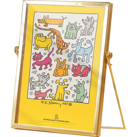 Cadre Métallique - Cadre Acrylique 14,5 x 19,5 cm - Décoration Bureau et Intérieur - Or - Unité (1/5)