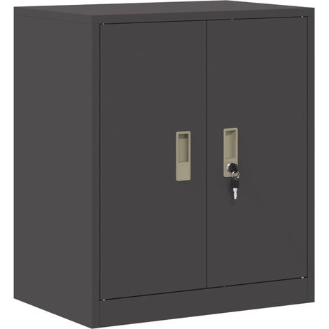 vidaXL Armoire de rangement Noir 60 x 40 x 70 cm Acier