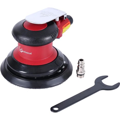 Pneumatic Eccentric Sander 125 mm Double Action Compressed Air Sander, 12000 RPM, with Support Tray – Ideal for Body, Wood and Metal (1/5)