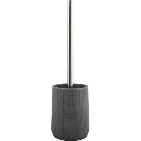 Brosse WC avec Support Polyrésine Norden Gris Foncé (1/5)