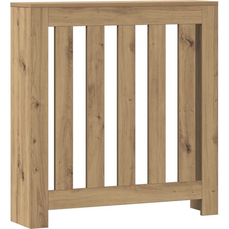 Copritermosifone moderno con ripiano pratico soggiorno 78 x 20 x 82 cm in legno multistrato rovere artigianale 020049815