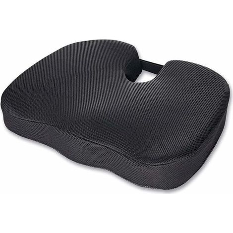 Ergonomically designed seat cushion to relieve back and tailbone pain orthopedic foam seat cushion suitable for office, car, and wheelchair use.