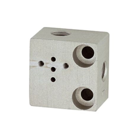 Riegler Einzelgrundplatte, M5 für Mini-Magnetventile 15 mm (1/2)