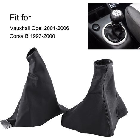 Bton de levier de vitesse de voiture guêtre botte housse anti-poussière en cuir pour Vauxhall Opel 01-06 Corsa B 93-00 (1/5)