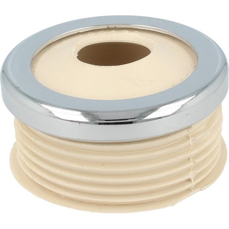 STEDO Euro WC-Spülrohrverbinder Ø 55 mm für Druckspülrohr weiß, mit Rosette (1/3)