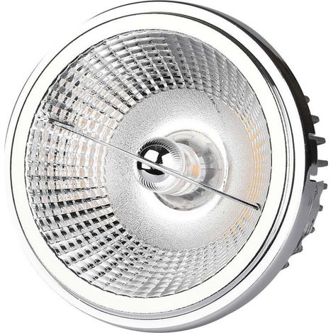 Projecteur LED V-TAC 20W AR111 avec réflecteurs interchangeables (20°-40°) Couleur Argent Blanc Froid