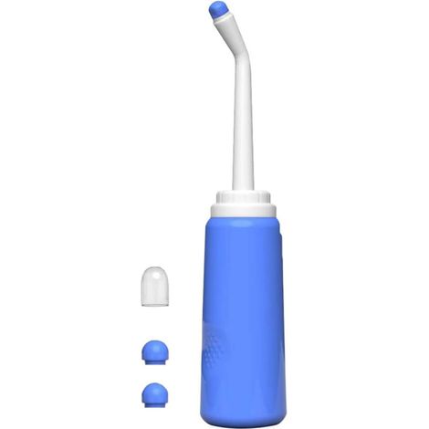 Bidet portable pour l'hygiène personnelle, bidet manuel au design ergonomique, flacon souple, bidet de voyage pour une utilisation nomade avec deux types de... (1/3)