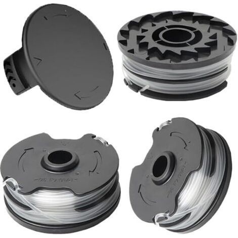 Trimmer Line Spool, Replacement Spools, Trimmer Accessory, Replacement Line Spool, Compatible with PRTA 20-Li C3 A1B2 PRT 550 A1 A3 PRT 300 A1 (3 spools of line + 1 box cover (1/5)