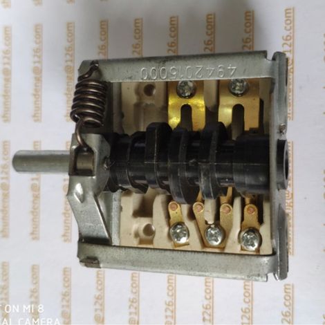 Interrupteur en céramique 49.24015.000, interrupteur de four électrique, interrupteur à trois fonctions, interrupteur de position, 250V 32A.
