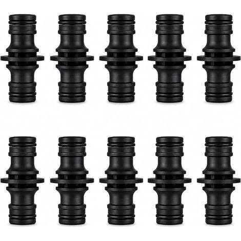10PCS Raccords de Tuyau d'arrosage, 1/2 Pouce, Connecteur de Tuyau, Embouts Rapides Double Mâle, Adaptateur Résistant pour Extension Jardin, Lavage Voiture, Nettoyage Cour (1/5)