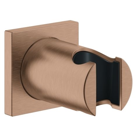 GROHE Handbrausehalter Rainshower 27075, nicht verstellbar, mit eckiger Rosette, warm sunset gebürstet (1/3)
